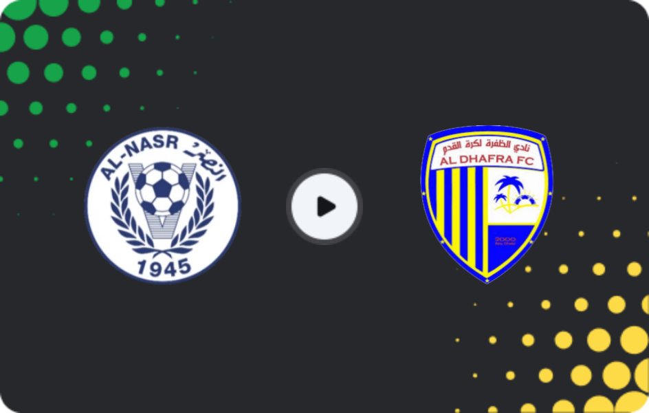 Where to watch Al Nasr — Al-Dhafra, Pro League, 20.11.2025