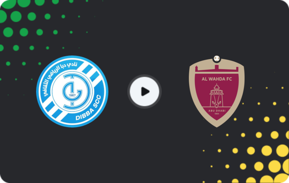 Where to watch Dibba Al-Fujairah — Al Wahda FC, Pro League, 21.11.2025