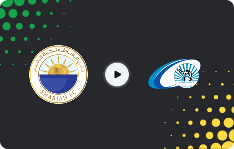 Where to watch Sharjah — Baniyas, Pro League, 21.11.2025