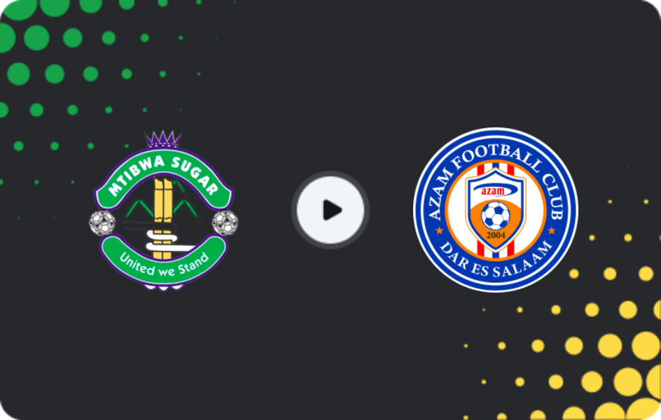 Where to watch Mtibwa Sugar — Azam, Premier League, 02.05.2026