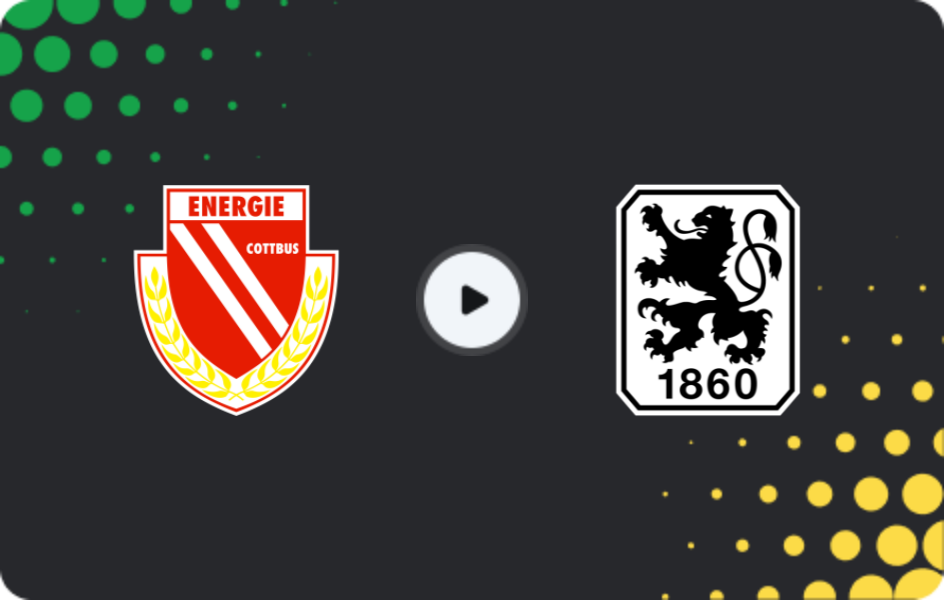 Where to watch Energie Cottbus — 1860 München, 3. Liga, 08.04.2026