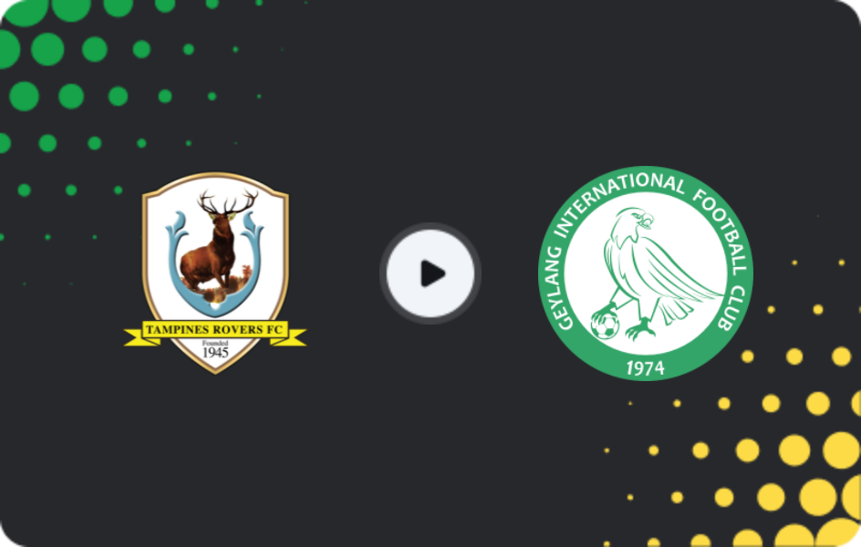 Where to watch Tampines Rovers — Geylang International, Premier League, 11.04.2026
