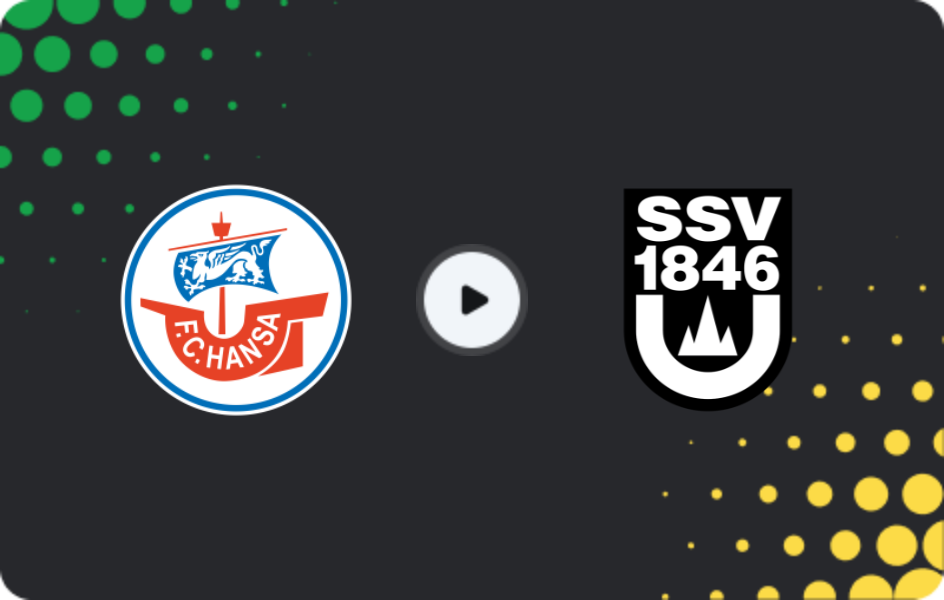 Where to watch Hansa Rostock — Ulm 1846, 3. Liga, 11.04.2026