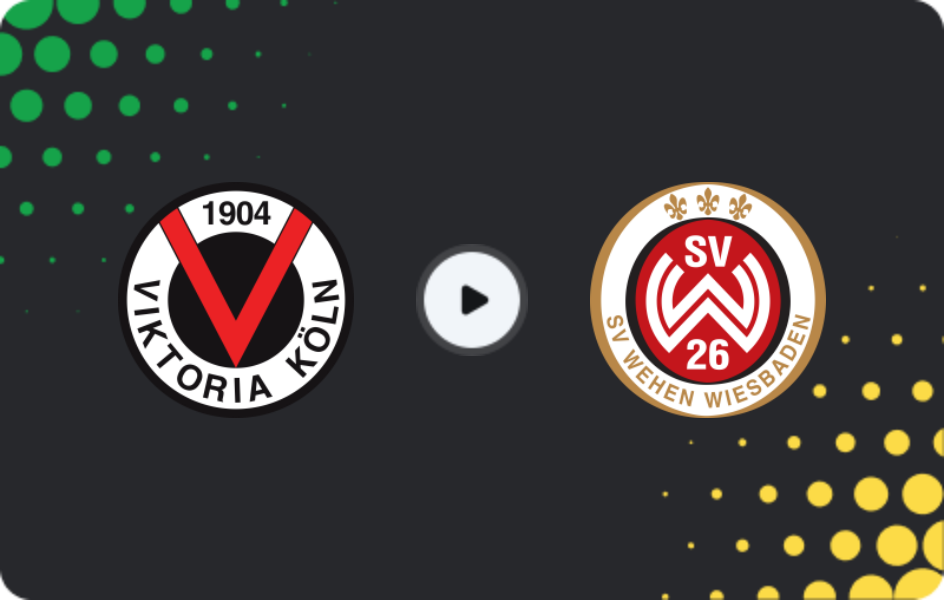 Where to watch Viktoria Köln — SV Wehen, 3. Liga, 11.04.2026
