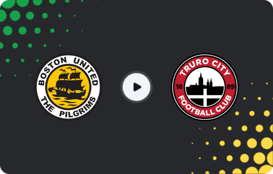 Where to watch Boston United — Truro City, National League, 11.04.2026