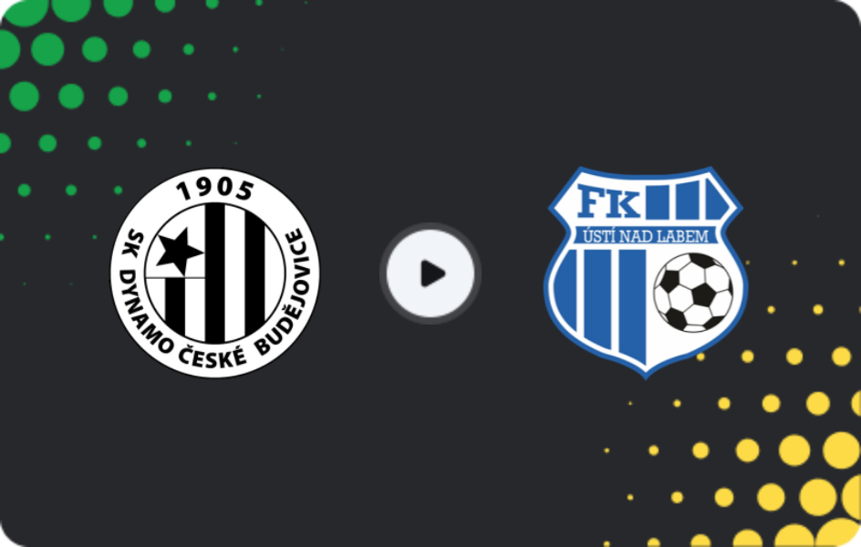Where to watch České Budějovice — Ústí nad Labem, FNL, 11.04.2026