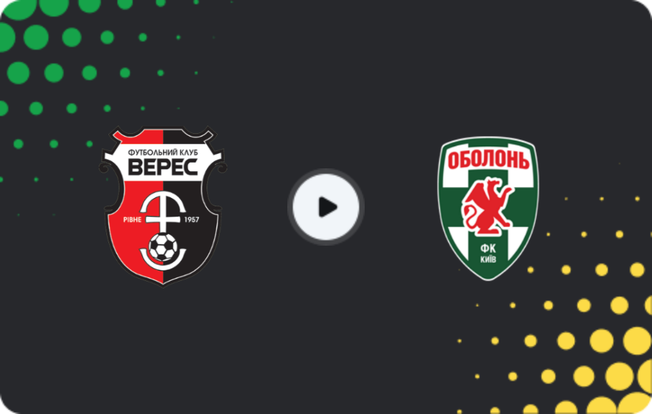 Where to watch Veres — Obolon', Premier League, 11.04.2026