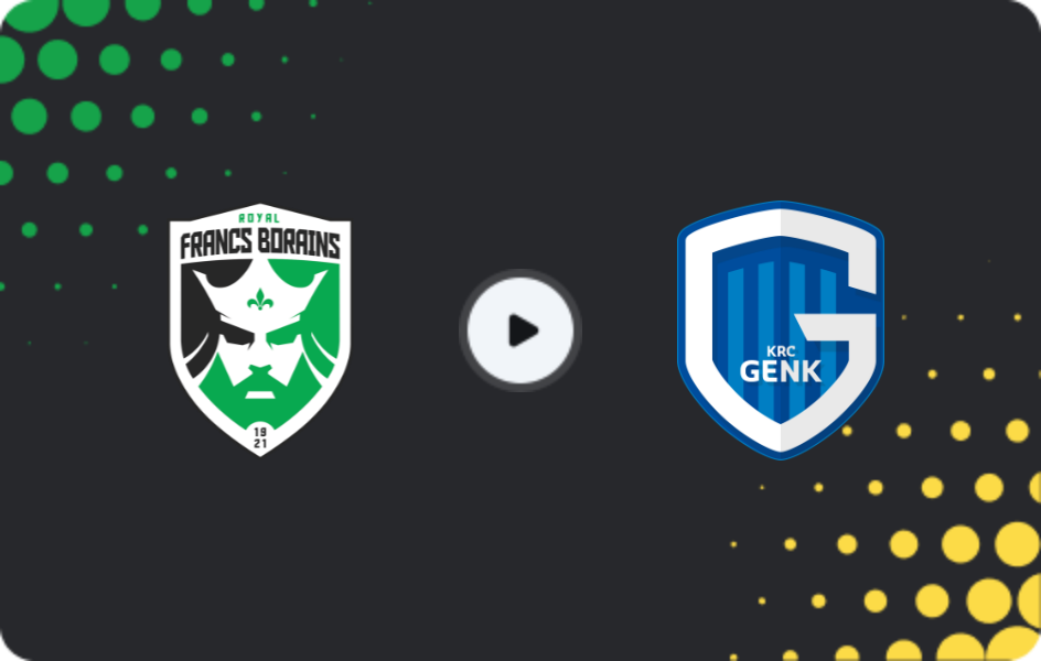 Where to watch Francs Borains — KRC Genk II, Challenger Pro League, 11.04.2026