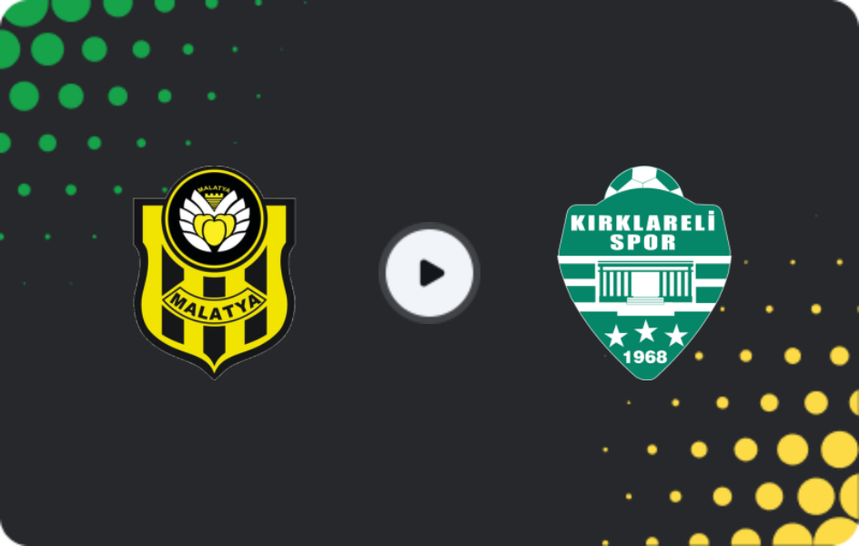 Where to watch Yeni Malatyaspor — Kırklarelispor, 2. Lig, 12.04.2026