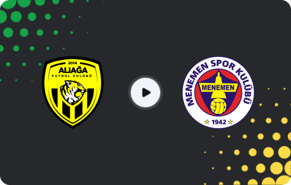Where to watch Aliağa — Menemen, 2. Lig, 12.04.2026