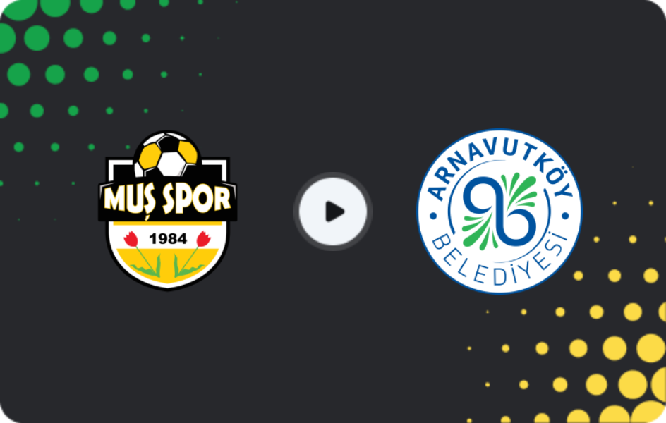 Where to watch Muş Menderesspor — Arnavutköy Belediyespor, 2. Lig, 12.04.2026
