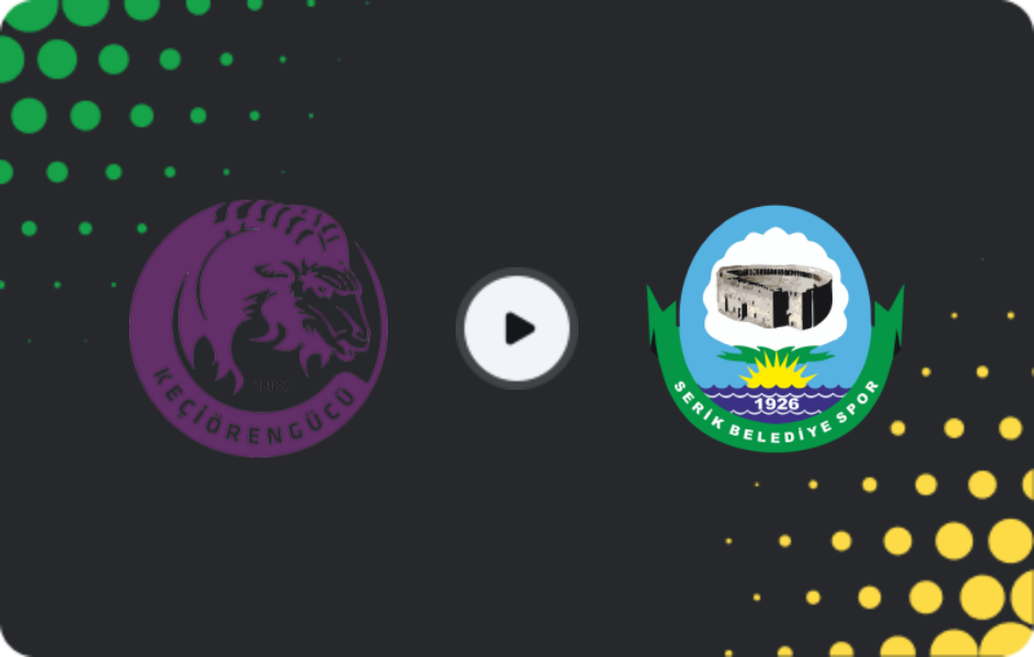 Where to watch Keçiörengücü — Serik Belediyespor, TFF First League, 12.04.2026