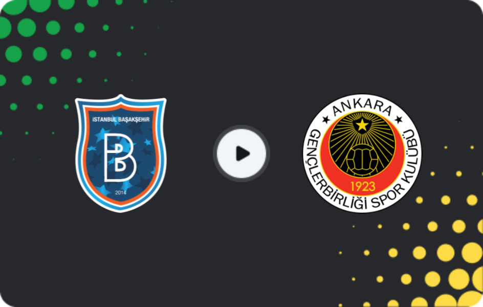 Where to watch Istanbul Basaksehir — Genclerbirligi, Süper Lig, 12.04.2026