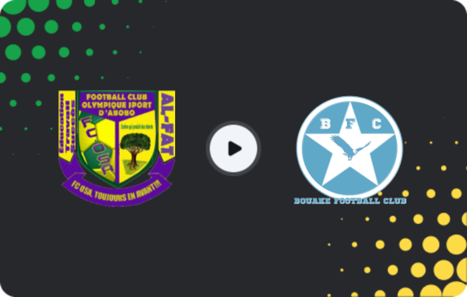 Where to watch Olympique Sport d'Abobo — Bouaké, Ligue 1, 16.10.2025