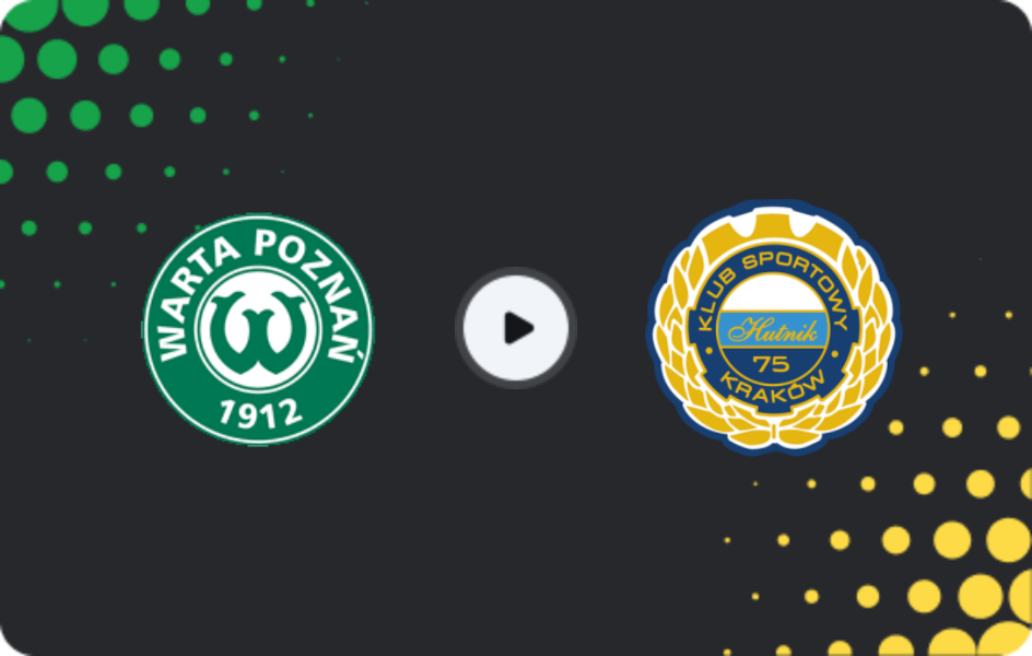 Where to watch Warta Poznań — Hutnik Kraków, II Liga - East, 17.10.2025