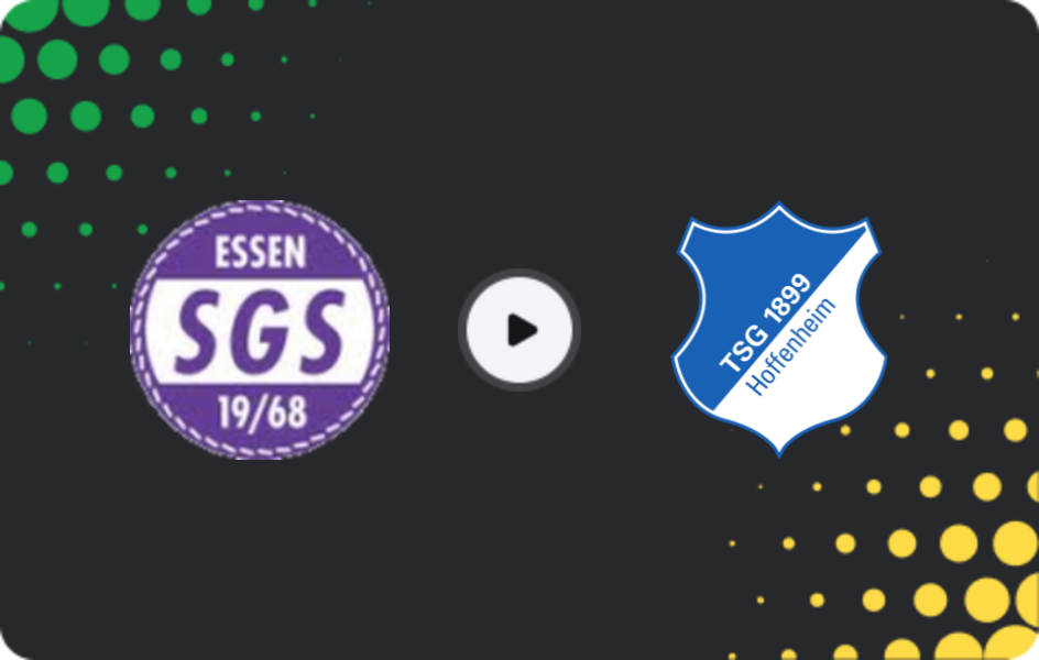 Where to watch SGS Essen W — 1899 Hoffenheim W, Frauen Bundesliga, 17.10.2025