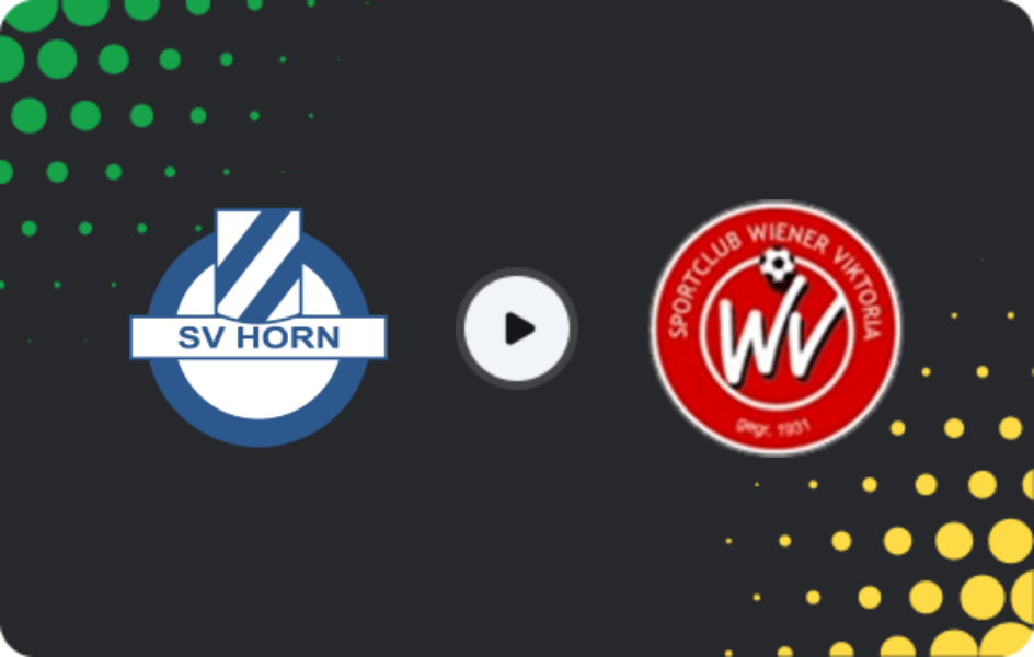Where to watch SV Horn — Wiener Viktoria, Regionalliga - Ost, 17.10.2025
