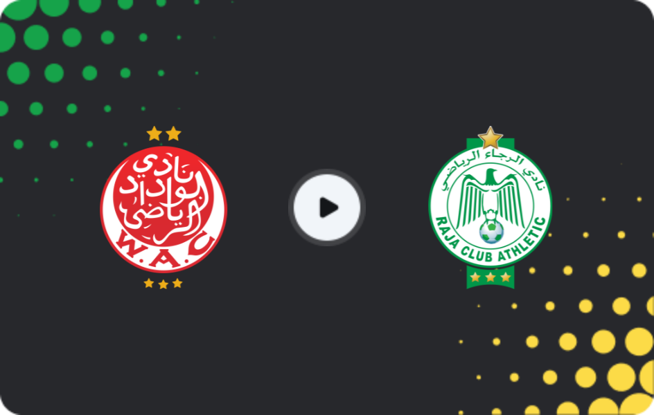 Where to watch Wydad AC — Raja Casablanca, Botola Pro, 29.10.2025