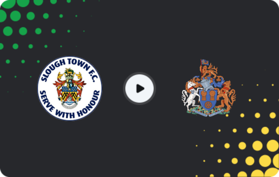 Where to watch Slough Town — Altrincham, FA Cup, 01.11.2025