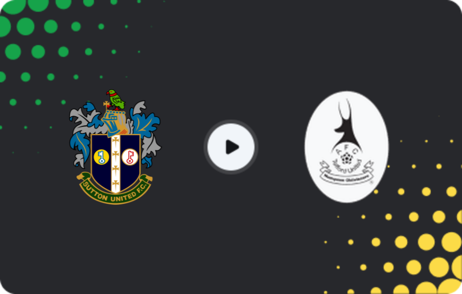 Where to watch Sutton Utd — AFC Telford United, FA Cup, 01.11.2025