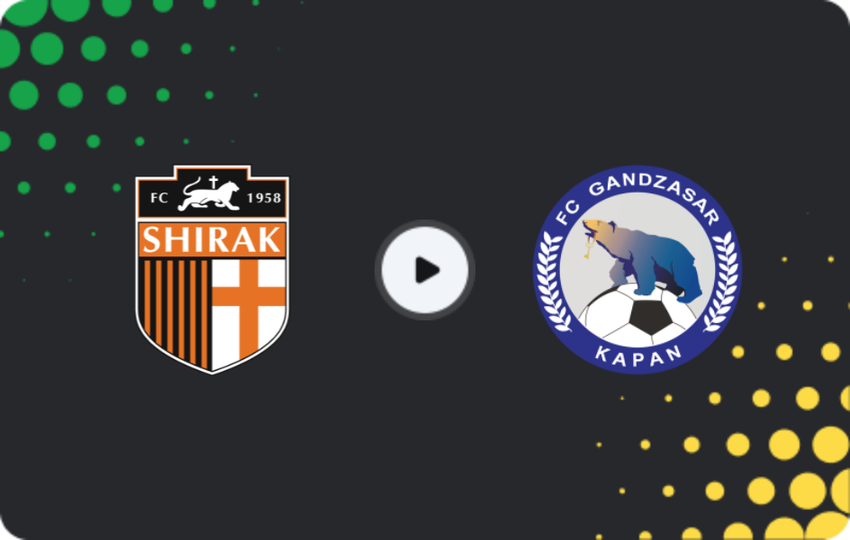 Where to watch Shirak — Gandzasar, Premier League, 22.11.2025