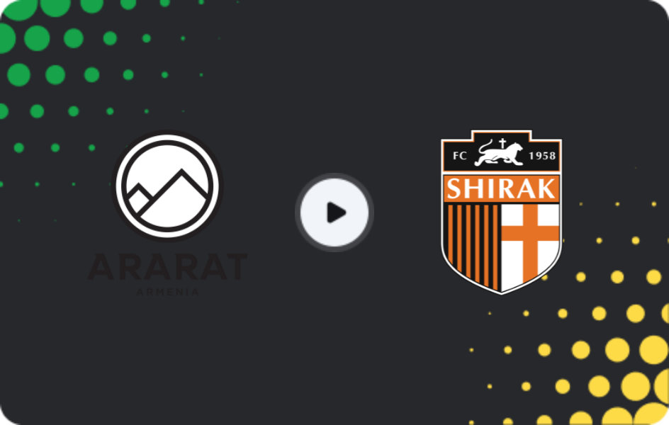 Where to watch Ararat-Armenia — Shirak, Premier League, 30.11.2025