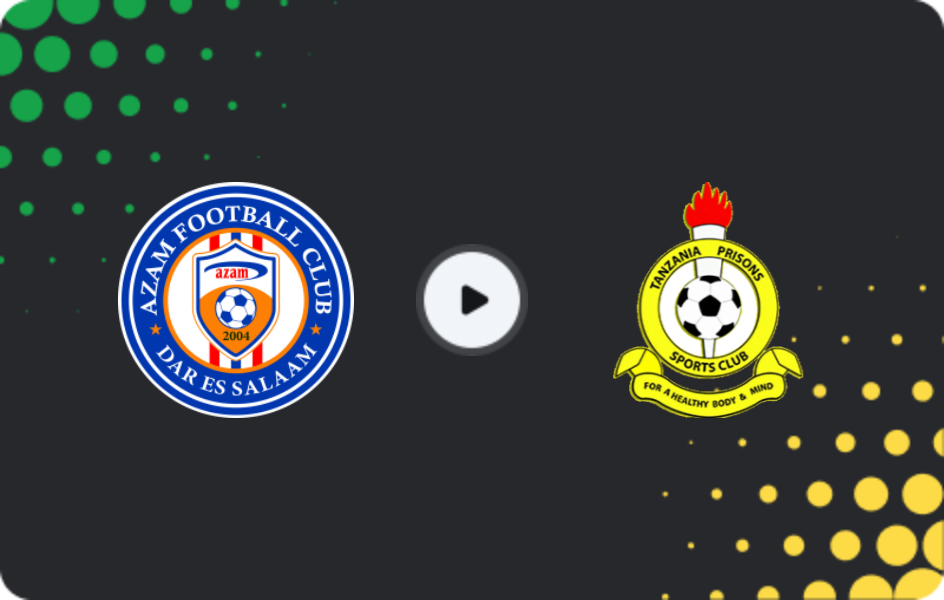 Where to watch Azam — Tanzania Prisons, Premier League, 15.04.2026