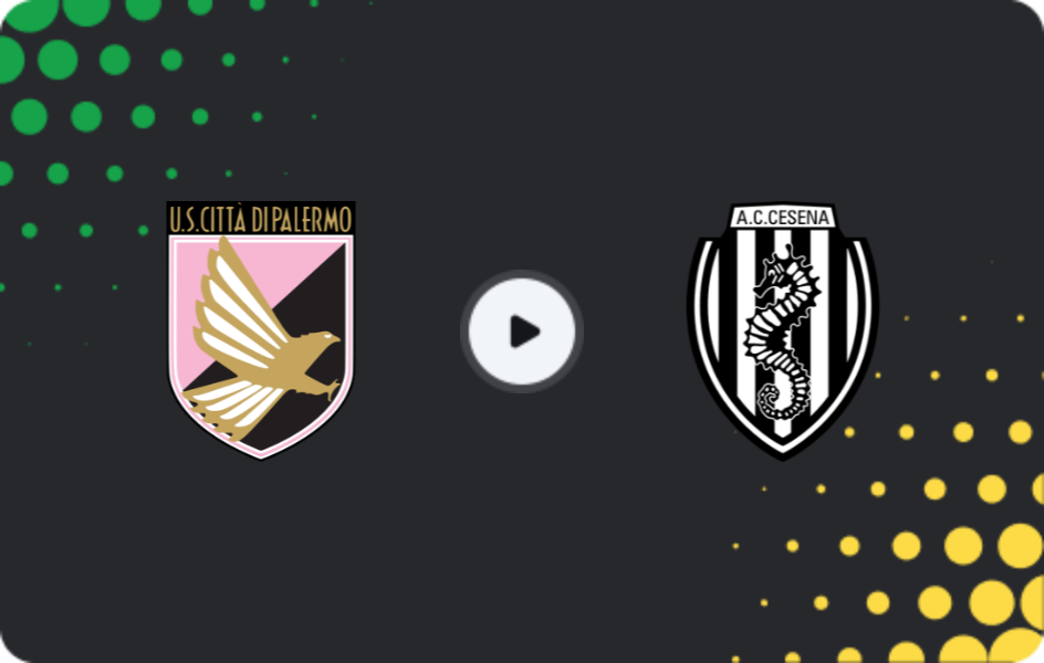 Where to watch Palermo — Cesena, Serie B, 18.04.2026