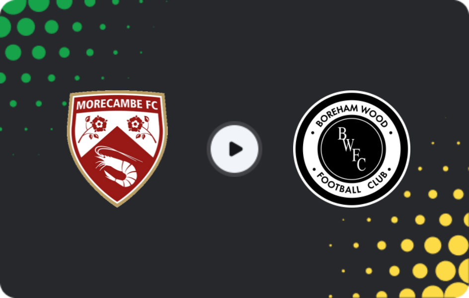 Where to watch Morecambe — Boreham Wood, National League, 18.04.2026