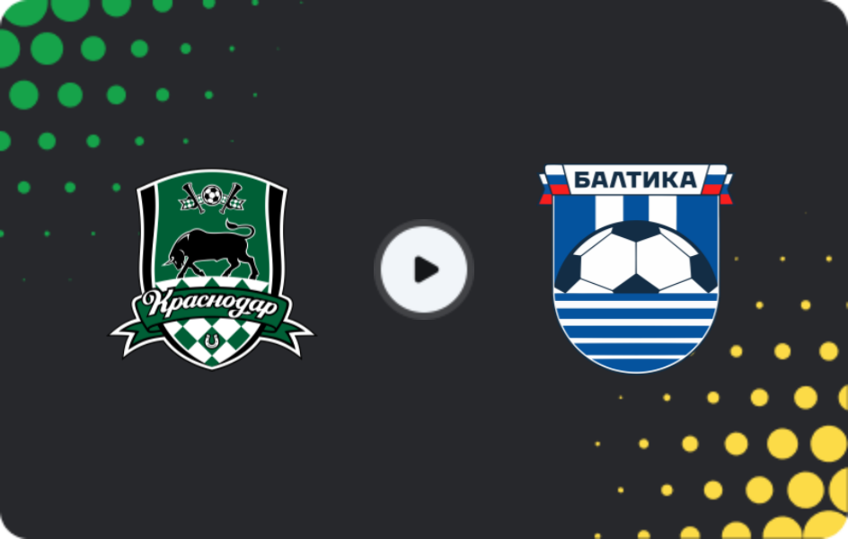 Where to watch Krasnodar — Baltika, Premier League, 18.04.2026