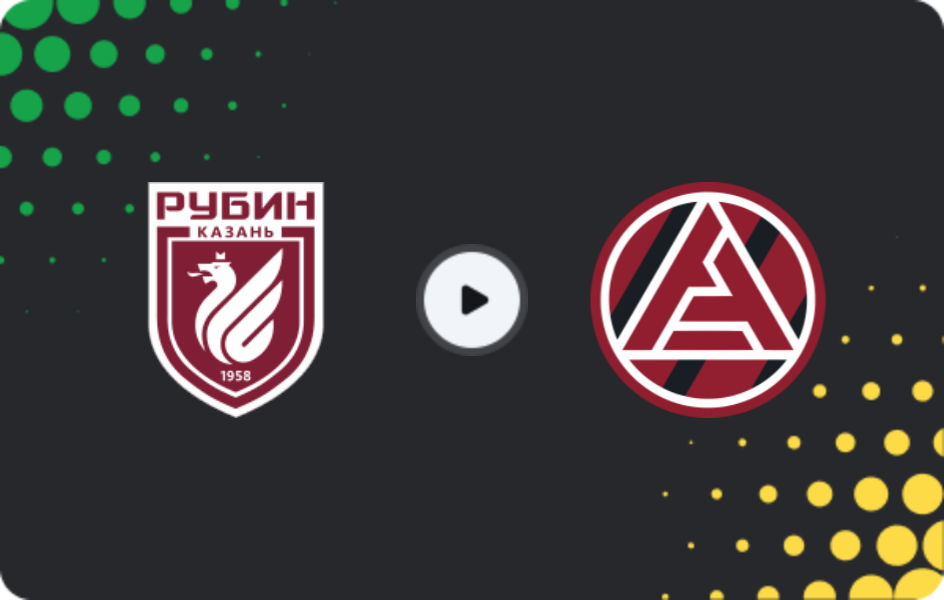 Where to watch Rubin — Akron, Premier League, 18.04.2026