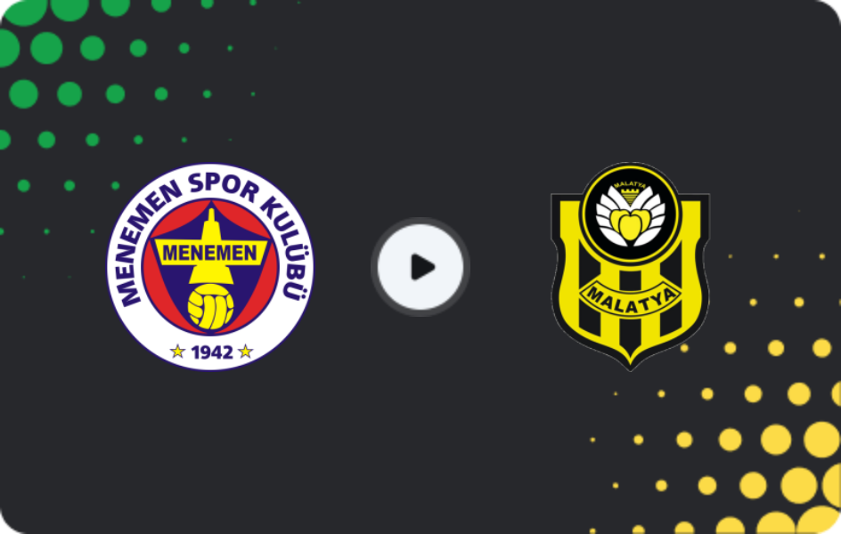 Where to watch Menemen — Yeni Malatyaspor, 2. Lig, 19.04.2026