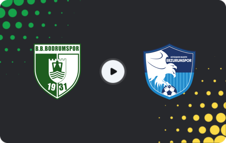 Where to watch Bodrumspor — Erzurumspor, TFF First League, 19.04.2026
