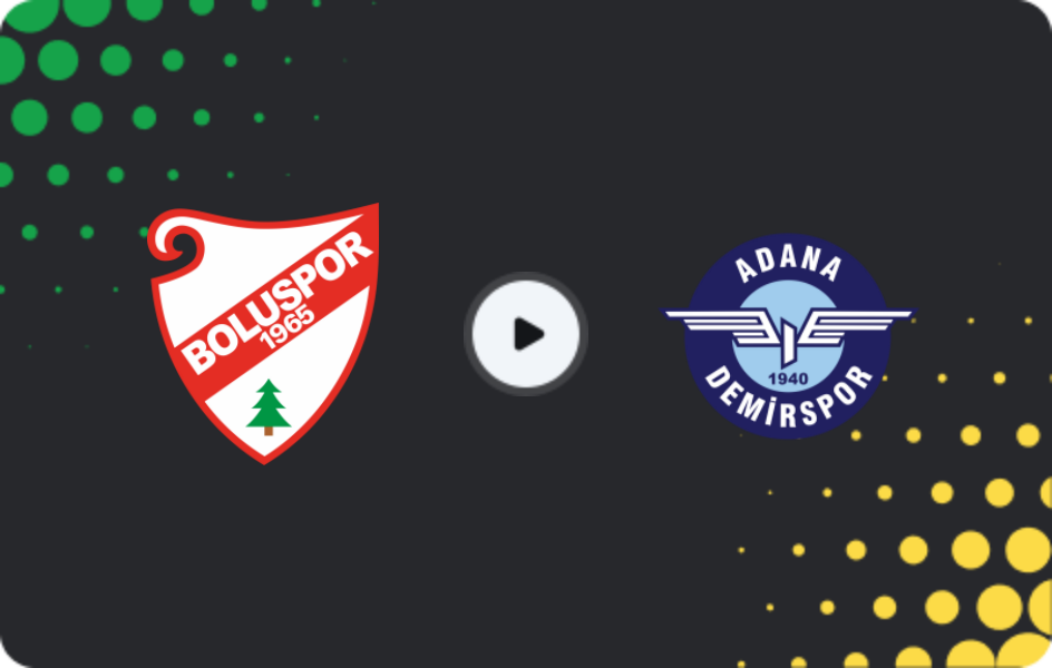 Where to watch Boluspor — Adana Demirspor, TFF First League, 19.04.2026