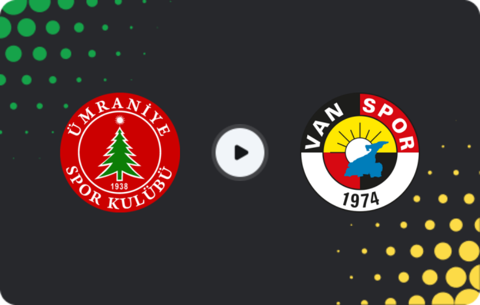 Where to watch Ümraniyespor — Vanspor, TFF First League, 19.04.2026