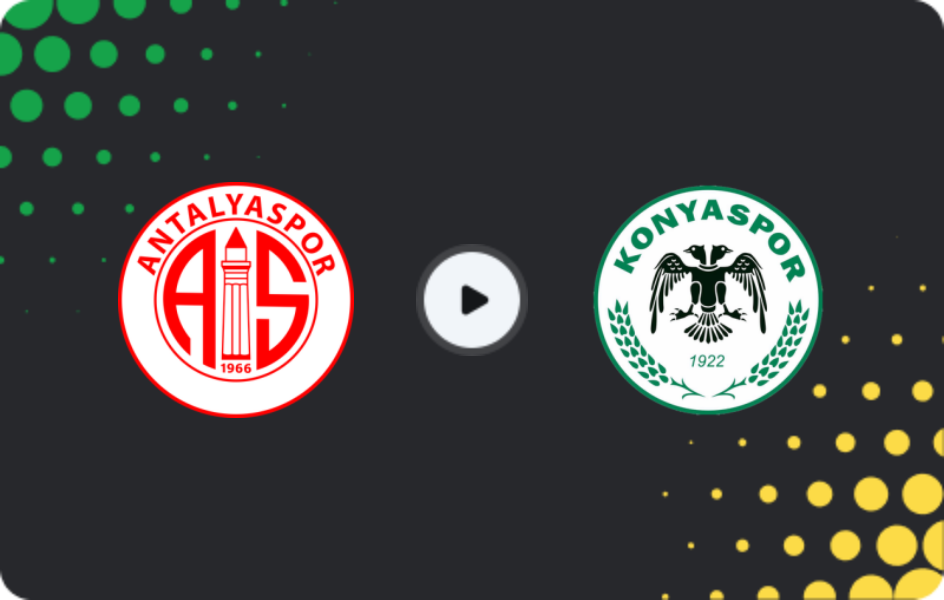 Where to watch Antalyaspor — Konyaspor, Süper Lig, 19.04.2026