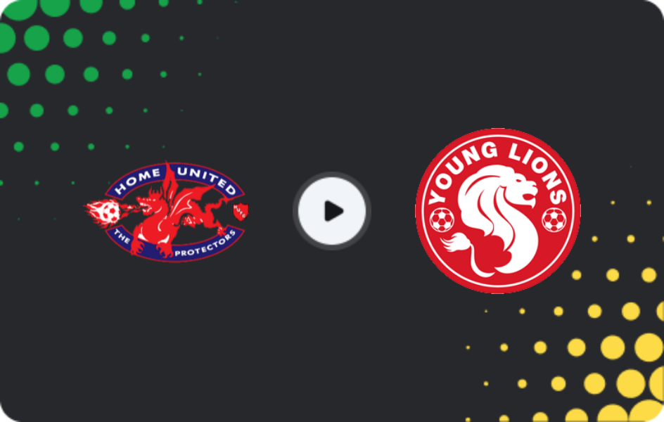 Where to watch Home United — Young Lions, Premier League, 20.04.2026