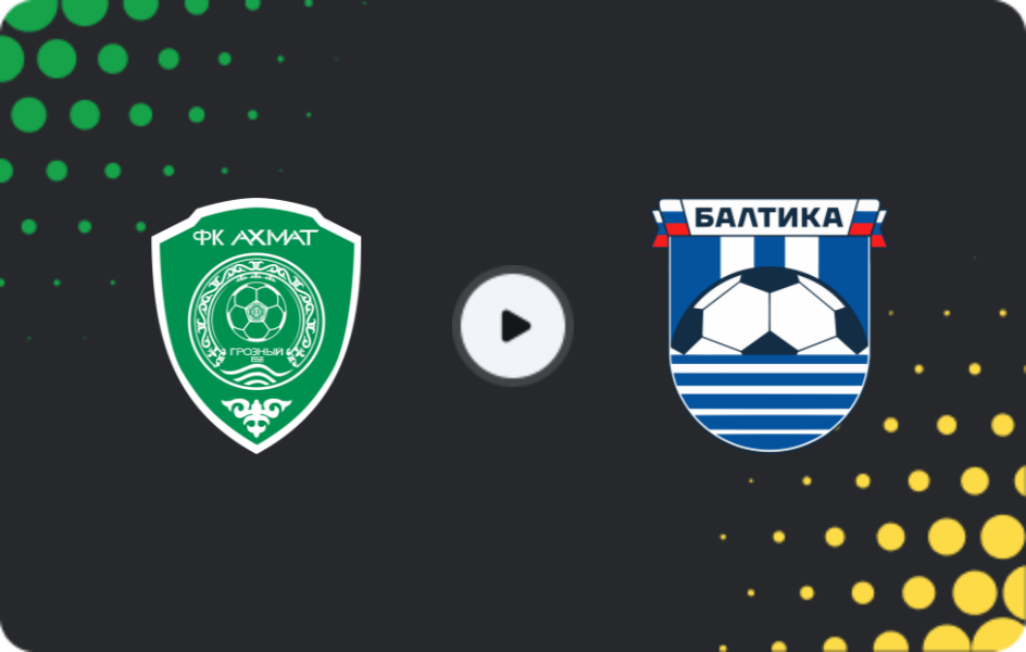 Where to watch Akhmat — Baltika, Premier League, 22.04.2026