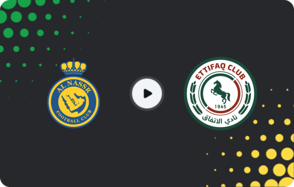 Where to watch Al Nassr — Al-Ettifaq, Pro League, 24.04.2026