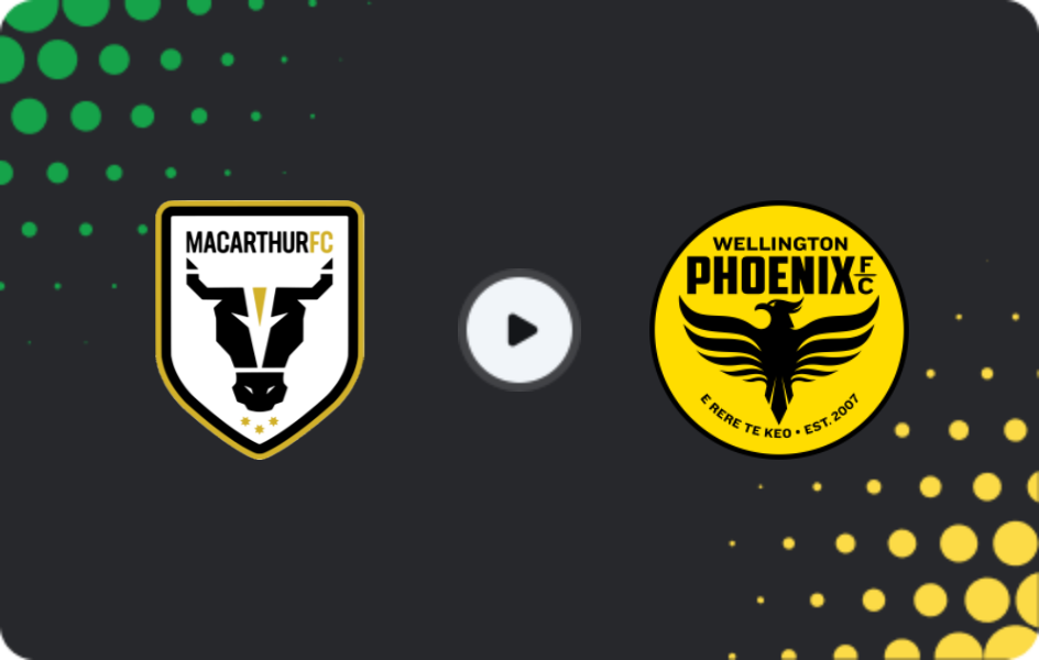 Where to watch Macarthur — Wellington Phoenix, A-League, 24.04.2026