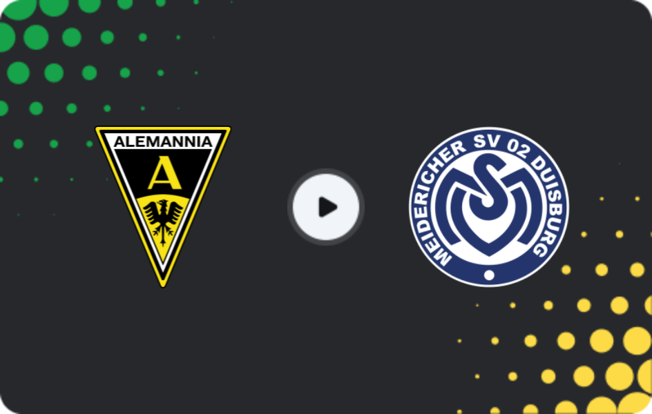Where to watch Alemannia Aachen — Duisburg, 3. Liga, 25.04.2026