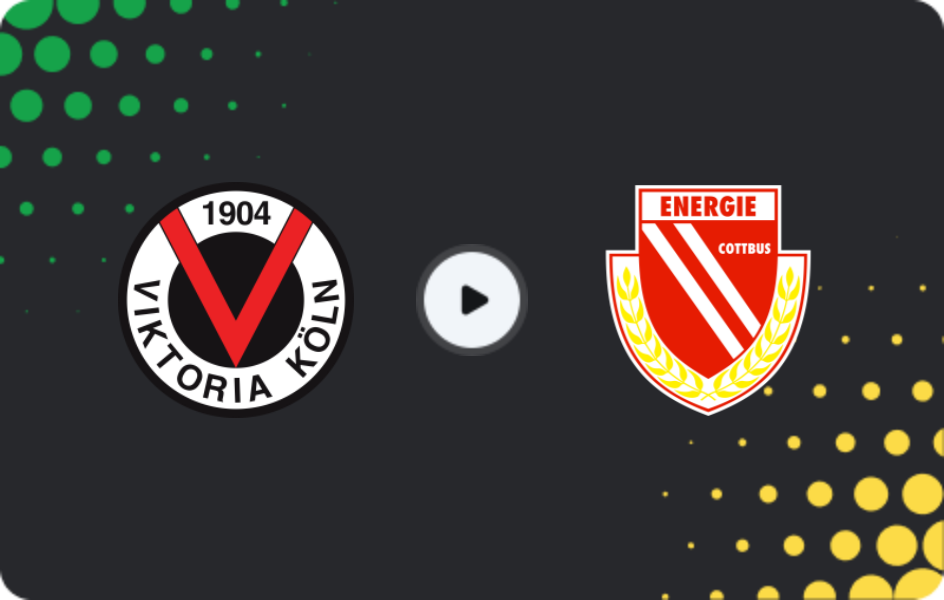 Where to watch Viktoria Köln — Energie Cottbus, 3. Liga, 25.04.2026