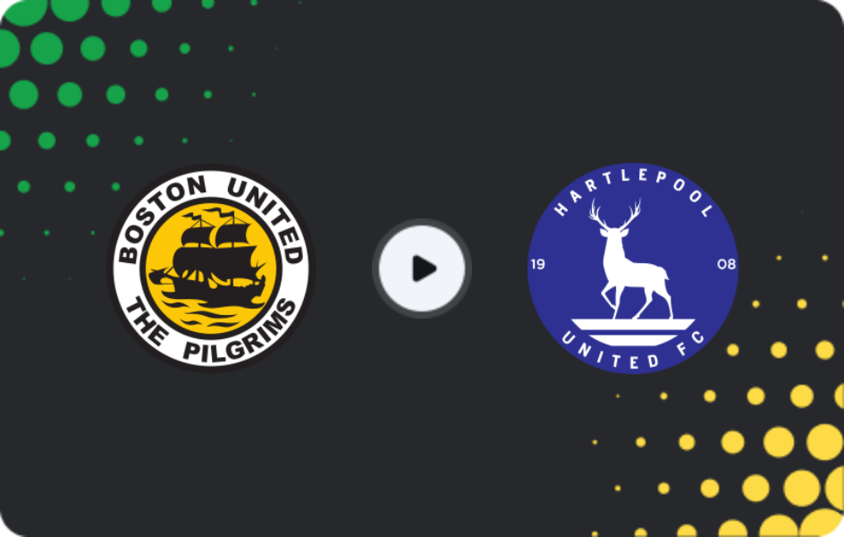 Where to watch Boston United — Hartlepool United, National League, 25.04.2026