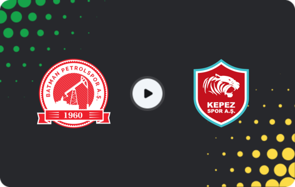 Where to watch Batman Petrolspor — Kepezspor, 2. Lig, 25.04.2026
