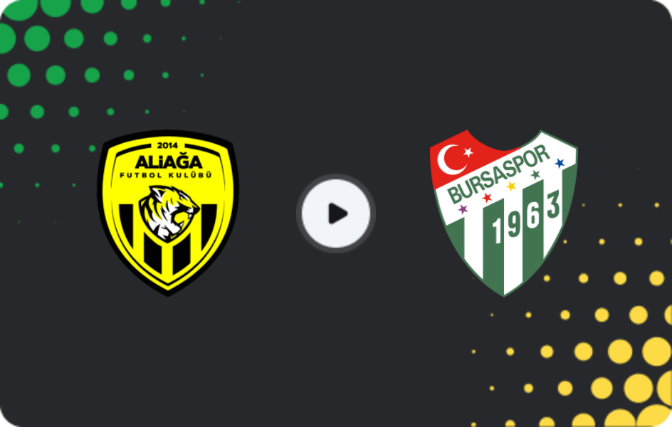 Where to watch Aliağa — Bursaspor, 2. Lig, 25.04.2026