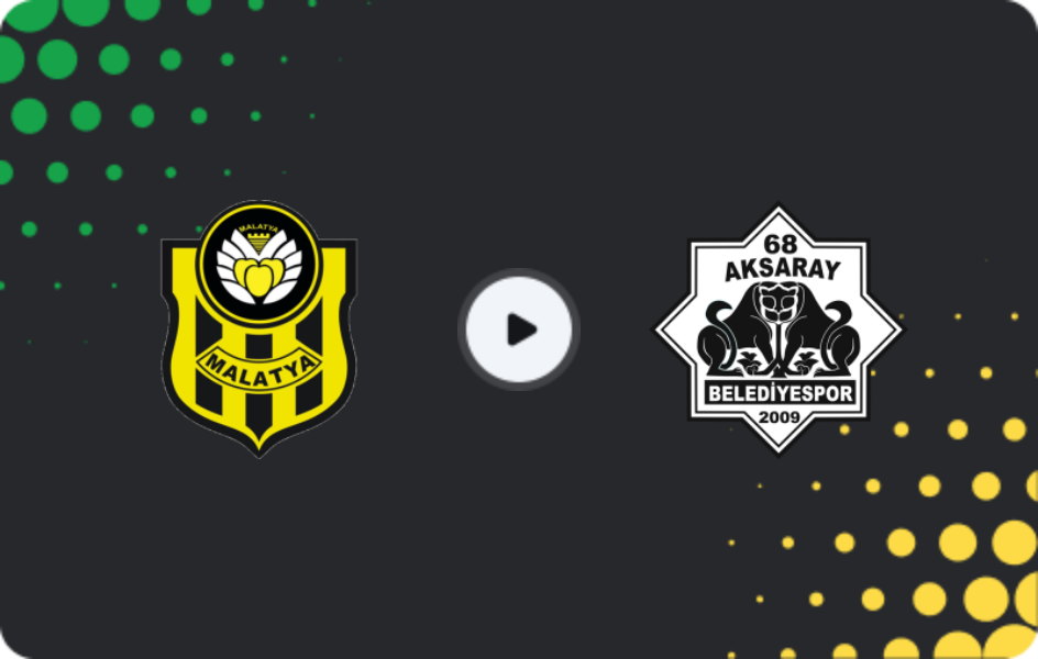 Where to watch Yeni Malatyaspor — 68 Aksaray Belediyespor, 2. Lig, 25.04.2026