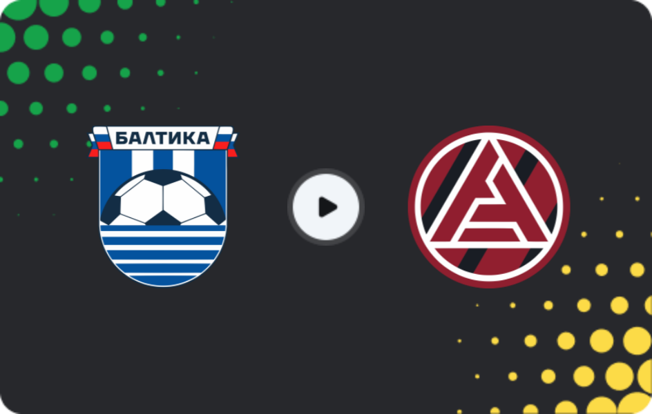 Where to watch Baltika — Akron, Premier League, 25.04.2026
