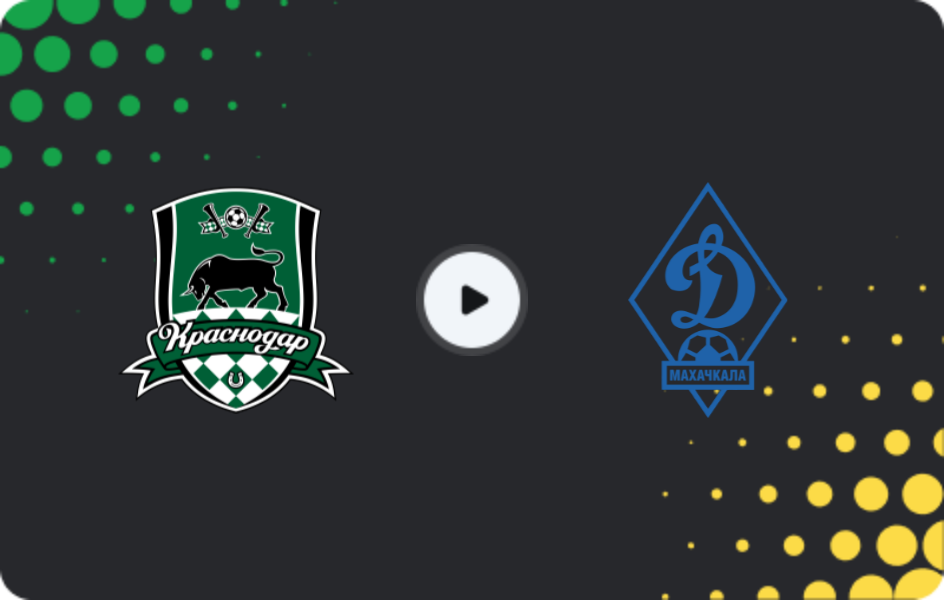 Where to watch Krasnodar — Dynamo Makhachkala, Premier League, 25.04.2026