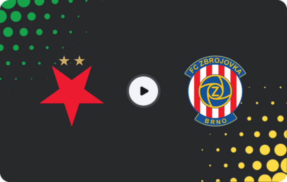 Where to watch Slavia Praha II — Zbrojovka Brno, FNL, 26.04.2026