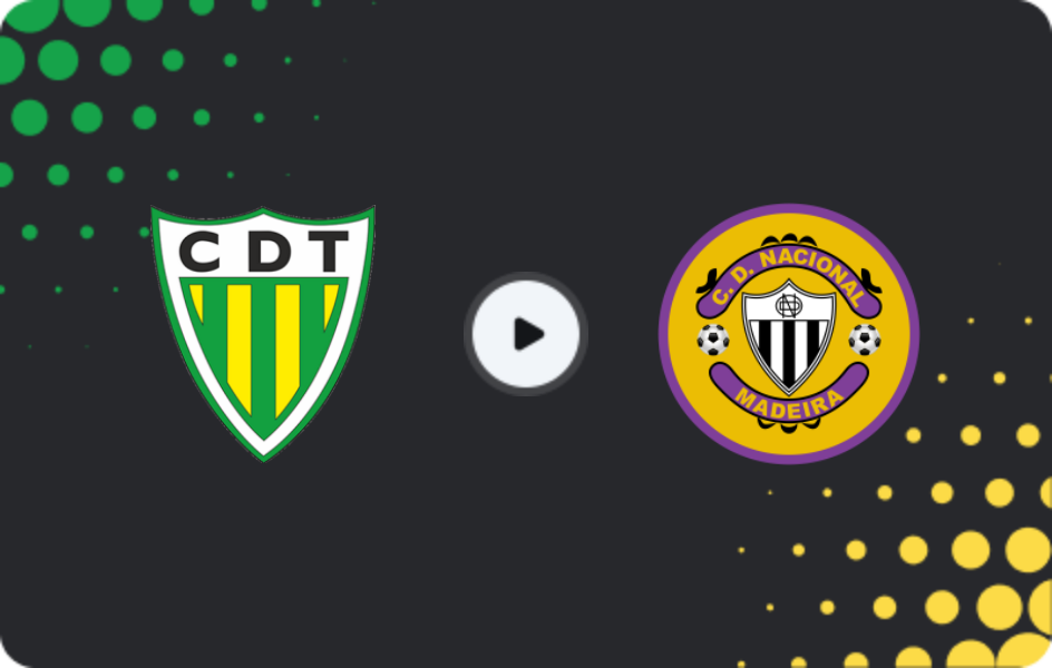 Where to watch Tondela — Nacional, Primeira Liga, 26.04.2026